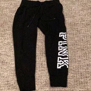 PINK black sweat pants